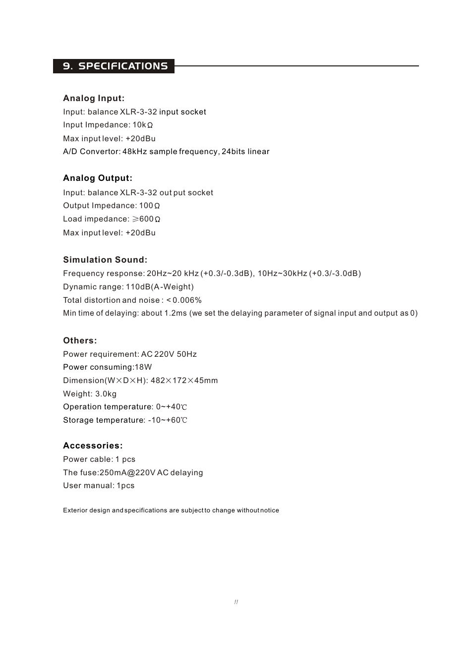 Т³гж 13, Specifications | OmniSistem Beta 3 – EC2402 User Manual | Page 13 / 15