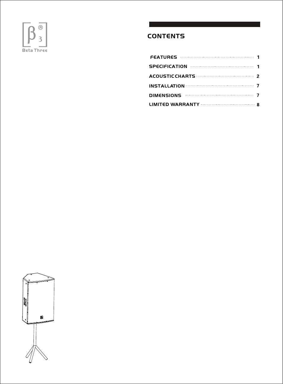 OmniSistem Beta 3 – EJ212 User Manual | Page 2 / 11