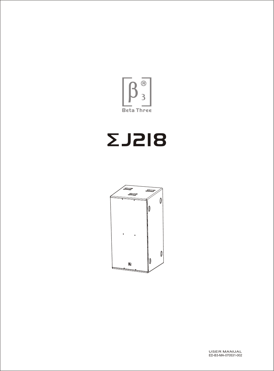OmniSistem Beta 3 – EJ218 User Manual | 8 pages