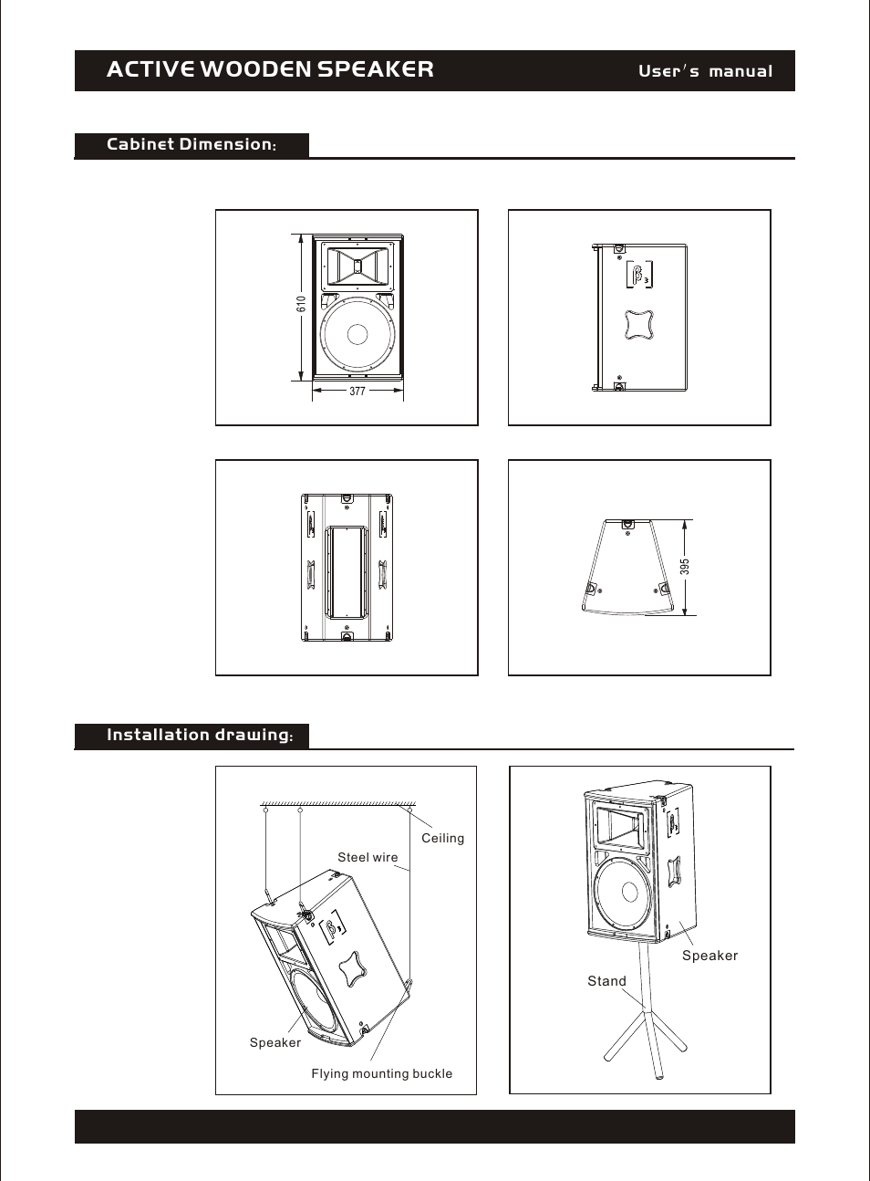 Т³гж 3, Active wooden speaker | OmniSistem Beta 3 – ES212-85a User Manual | Page 3 / 4