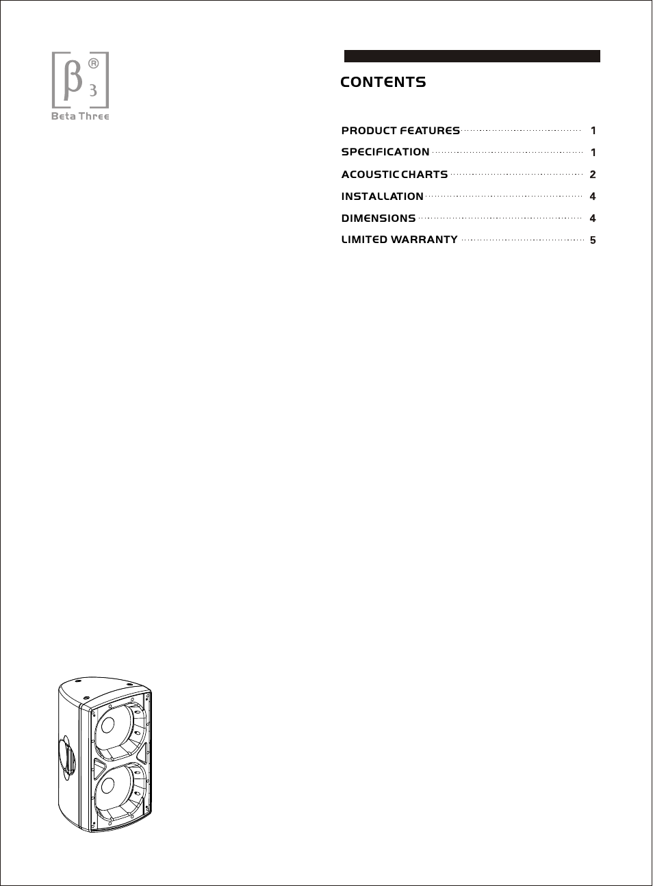 OmniSistem Beta 3 – S1200B User Manual | Page 2 / 8