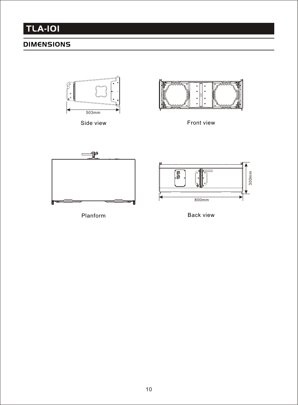 Т³гж 12, Tla-101, Dimensions | OmniSistem Beta 3 – TLA 101 User Manual | Page 12 / 16
