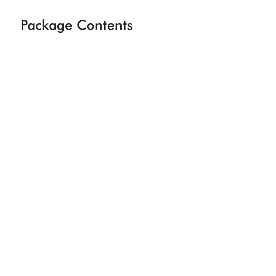 Package contents | On Networks DSF008 User Manual | Page 3 / 8