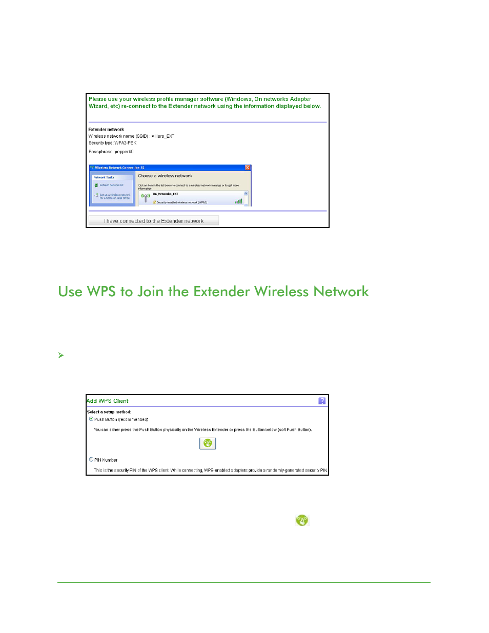 Use wps to join the extender wireless network | On Networks N300RE User Manual User Manual | Page 15 / 31