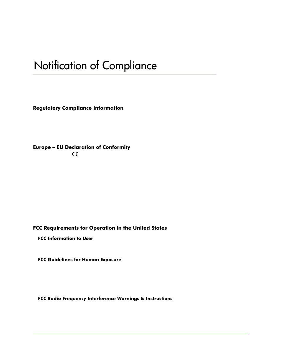 B. notification of compliance, Notification of compliance | On Networks N300RE User Manual User Manual | Page 29 / 31