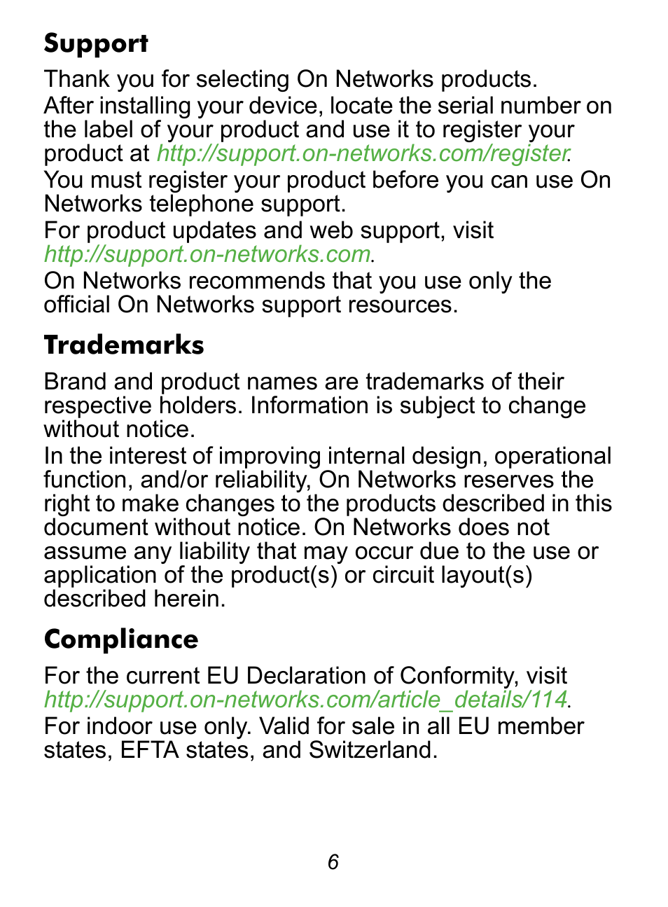 On Networks PL500 Installation Guide User Manual | Page 6 / 8