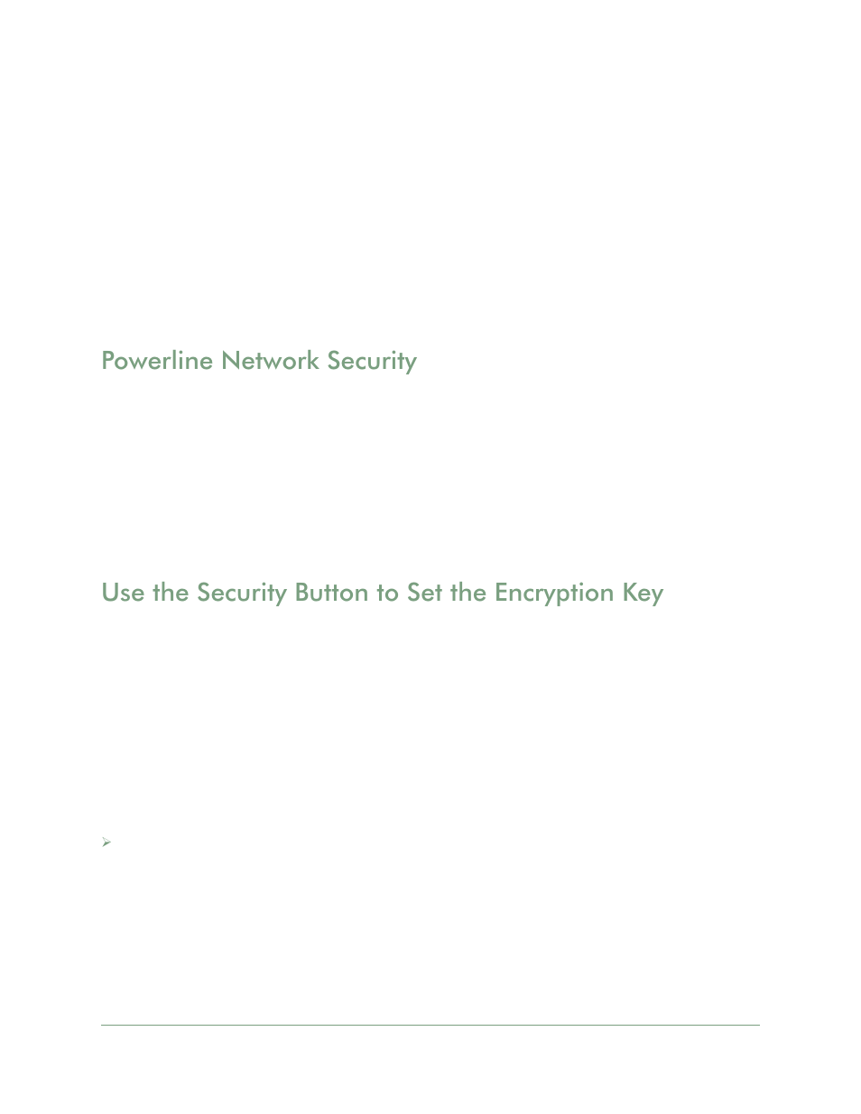 Powerline network security, Use the security button to set the encryption key, Use the | Security button to set the encryption key, Explained in, Use the security button to set the, Encryption key | On Networks PL500P User Manual User Manual | Page 10 / 22