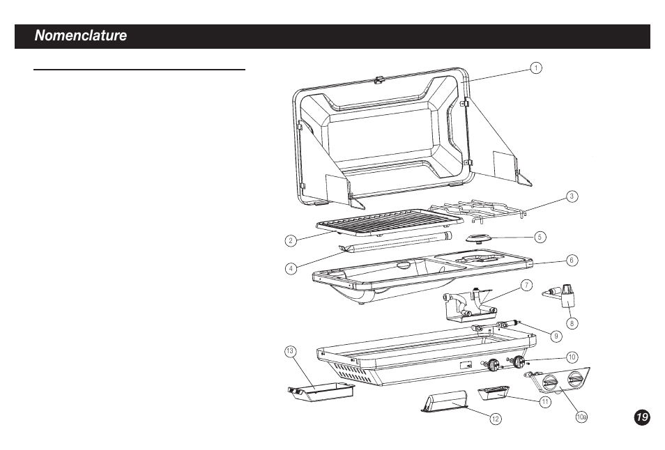 Nomenclature | Coleman 9921A User Manual | Page 19 / 32