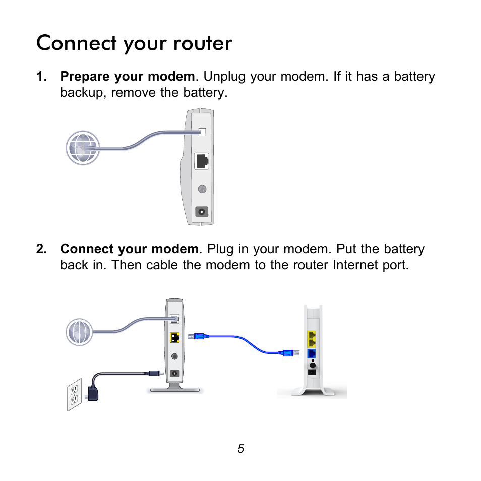 Connect your router | On Networks N150R Installation Guide User Manual | Page 5 / 12