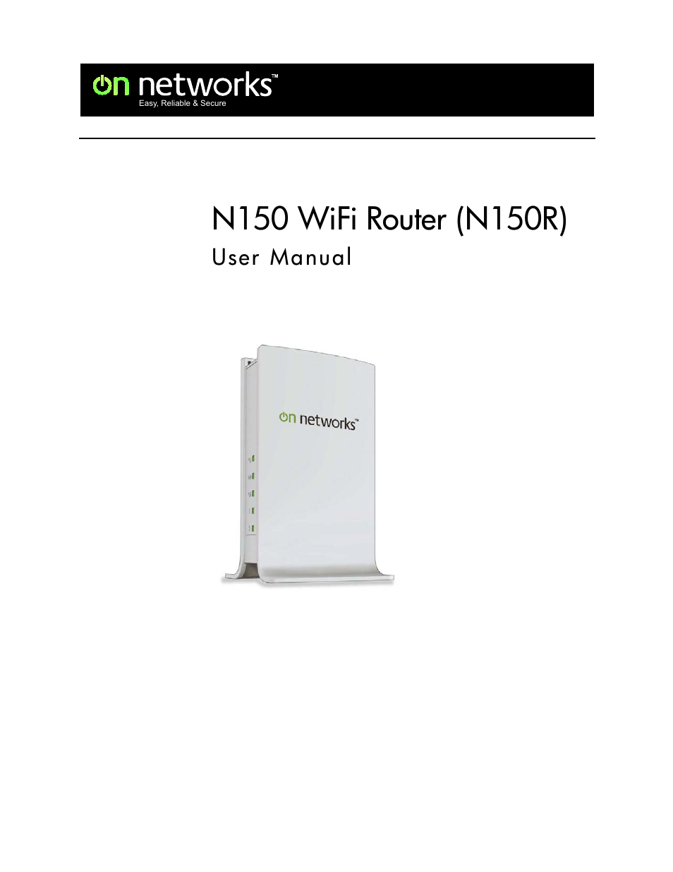 On Networks N150R User Manual User Manual | 92 pages