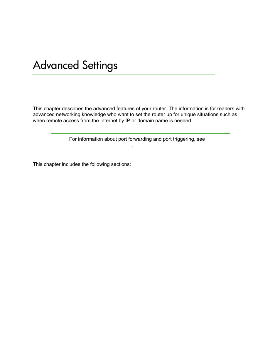 Advanced settings, Chapter 6 advanced settings | On Networks N150R User Manual User Manual | Page 61 / 92