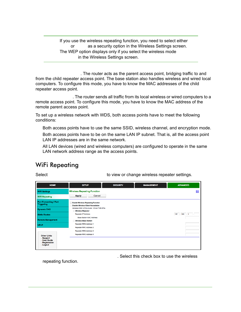 Wifi repeating | On Networks N150R User Manual User Manual | Page 65 / 92