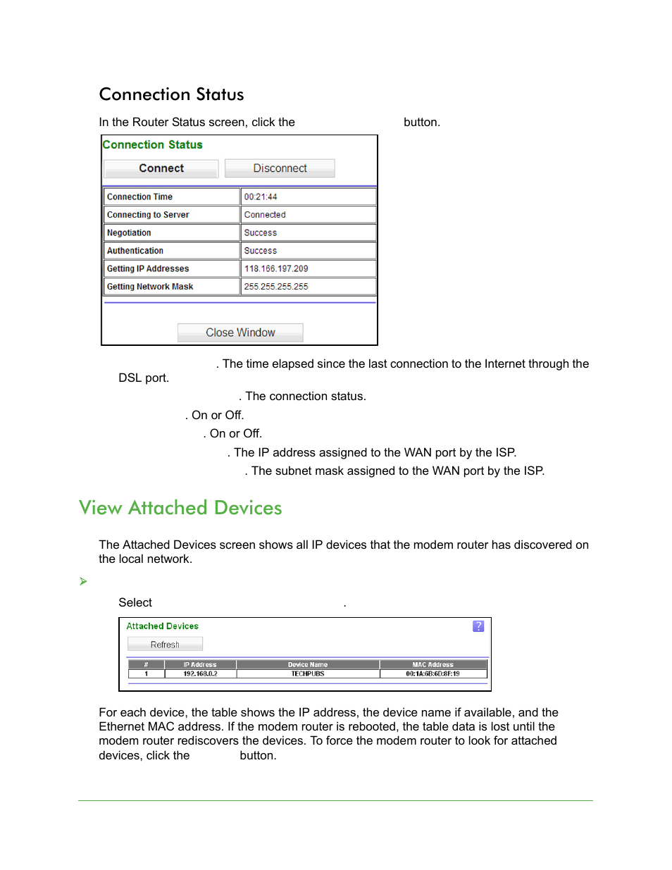 Connection status, View attached devices | On Networks N150RM User Manual User Manual | Page 51 / 78