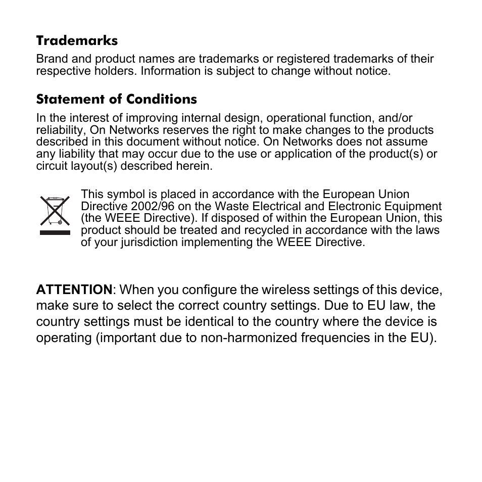 On Networks N300R User Manual | Page 2 / 12