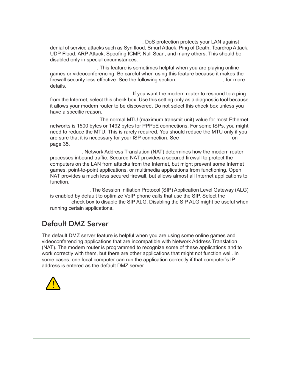 Default dmz server | On Networks N300RM User Manual User Manual | Page 34 / 109