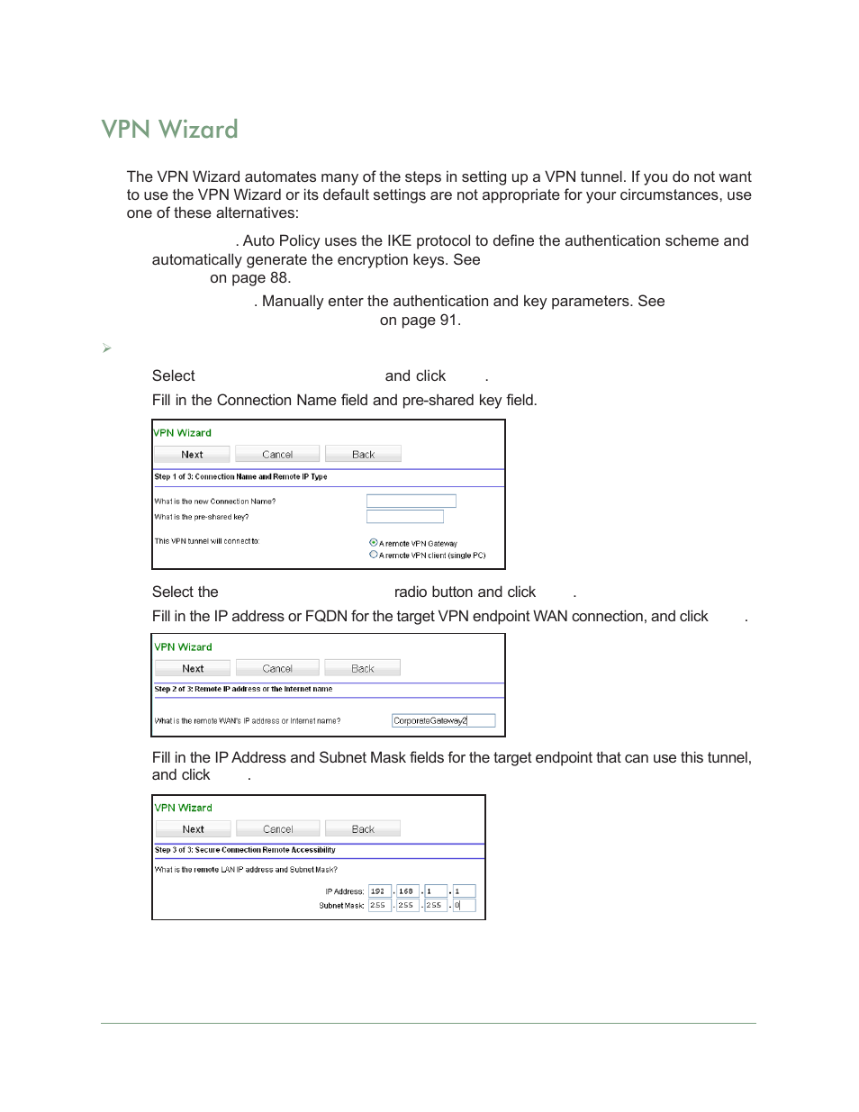 Vpn wizard | On Networks N300RM User Manual User Manual | Page 83 / 109