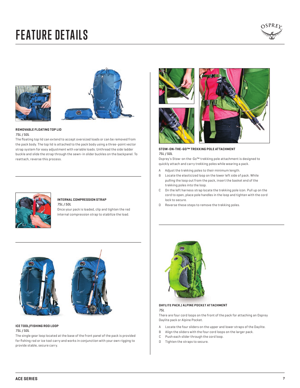 Feature details | Osprey ACE 38 User Manual | Page 7 / 9