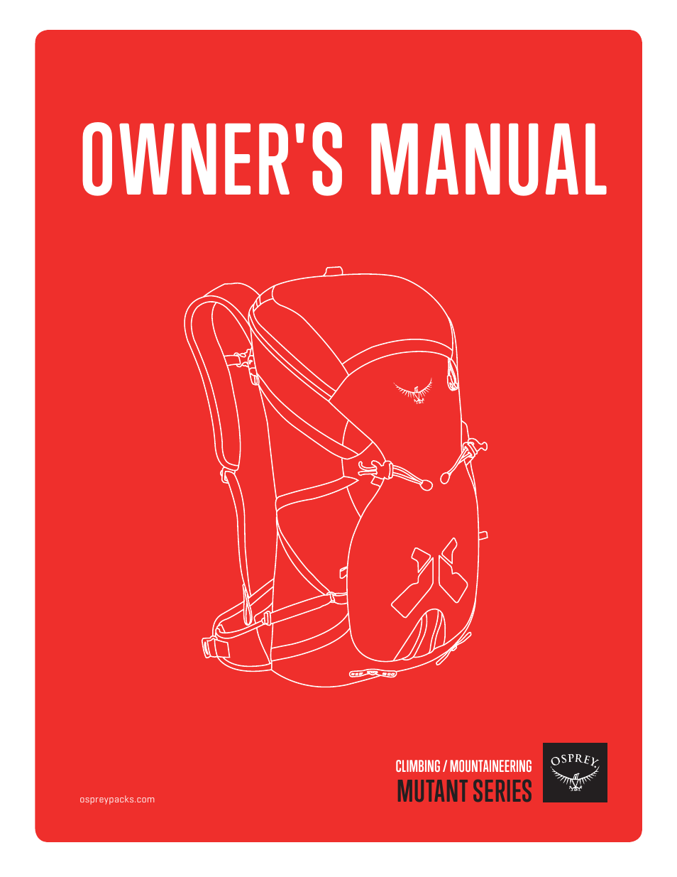 Osprey MUTANT 28 User Manual | 7 pages