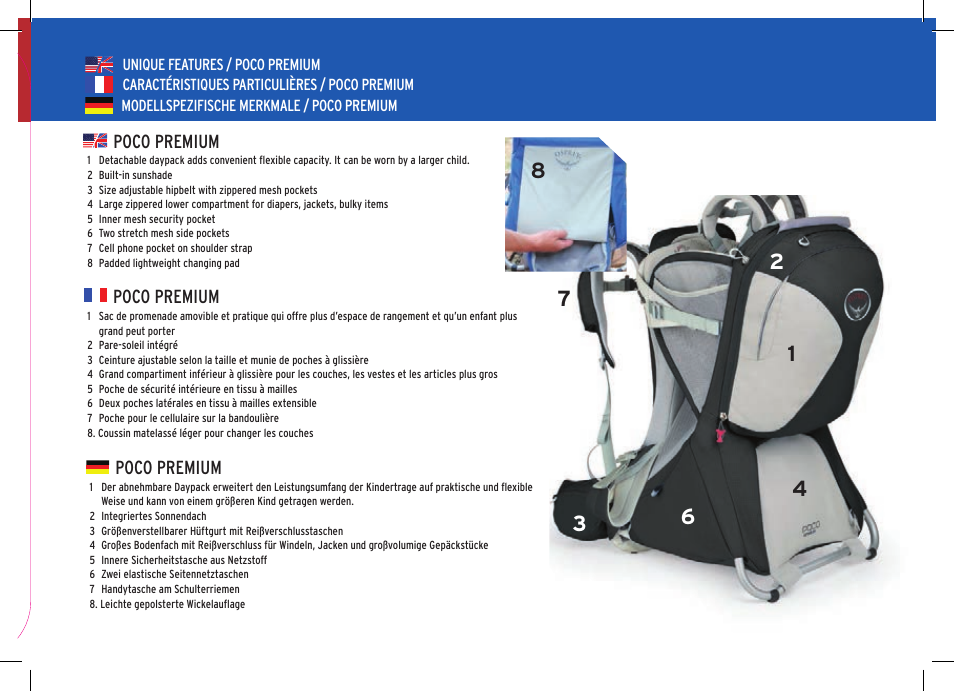 Osprey POCO User Manual | Page 19 / 24
