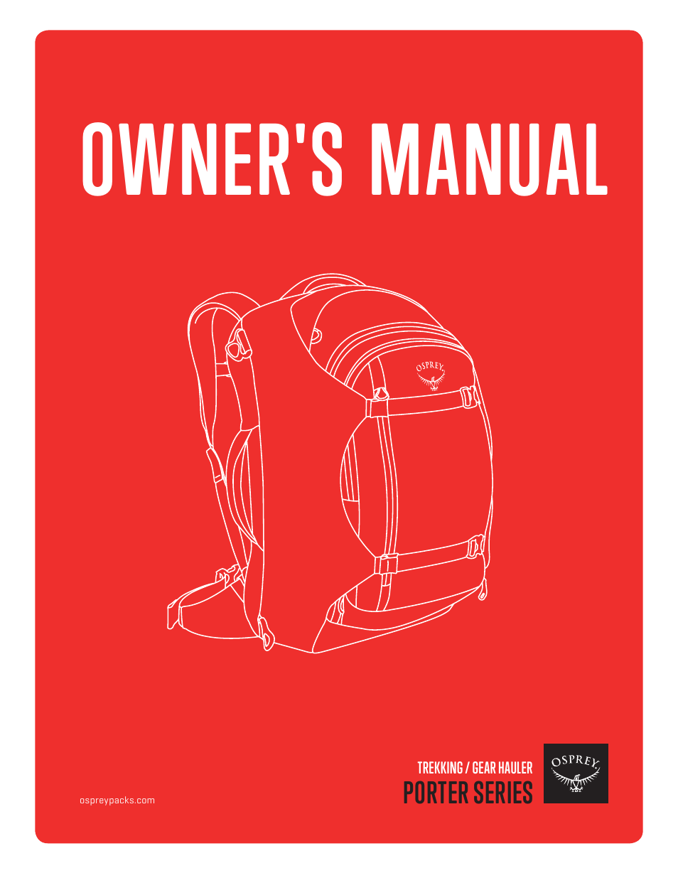 Osprey PORTER 30 User Manual | 5 pages