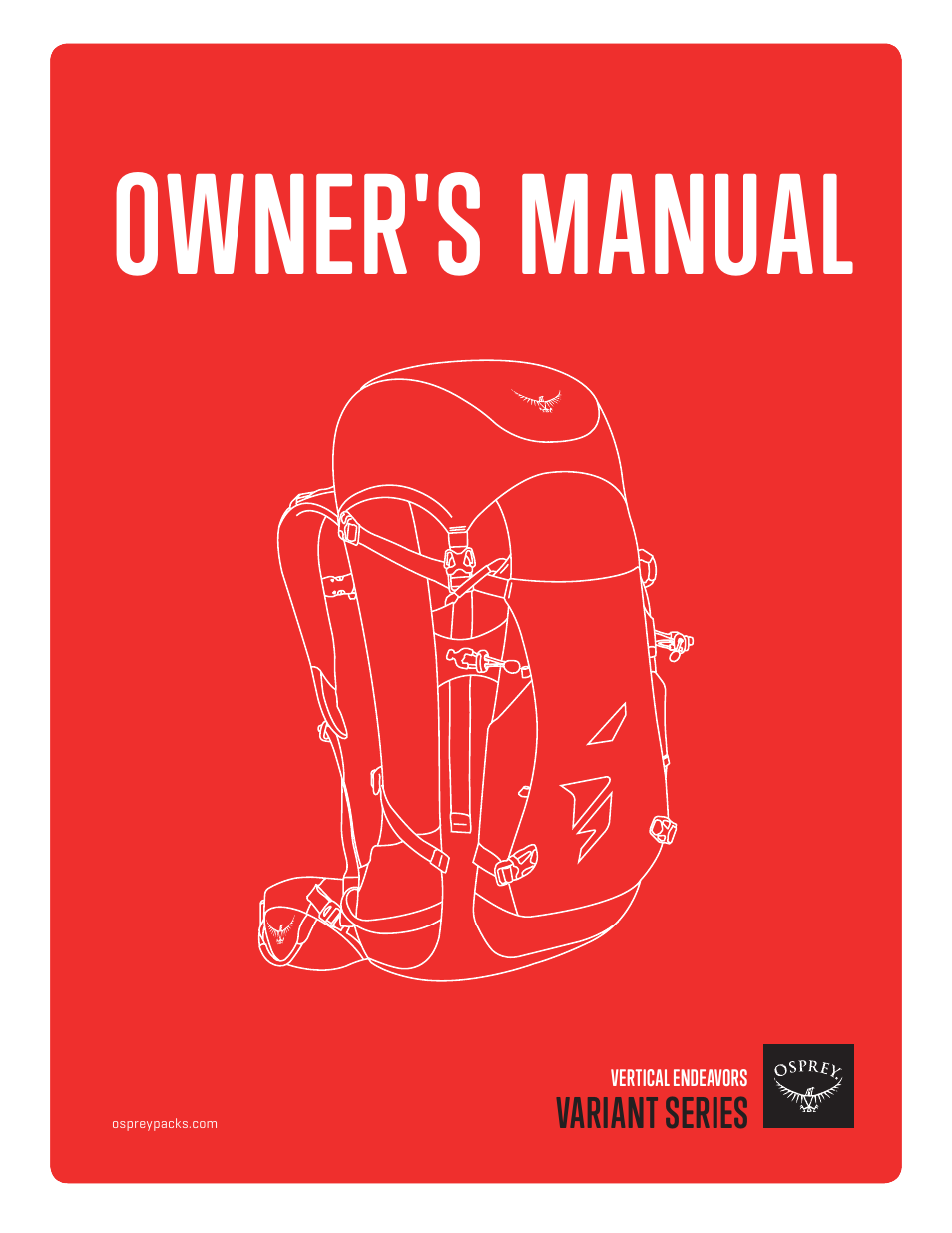 Osprey VARIANT 37 User Manual | 6 pages