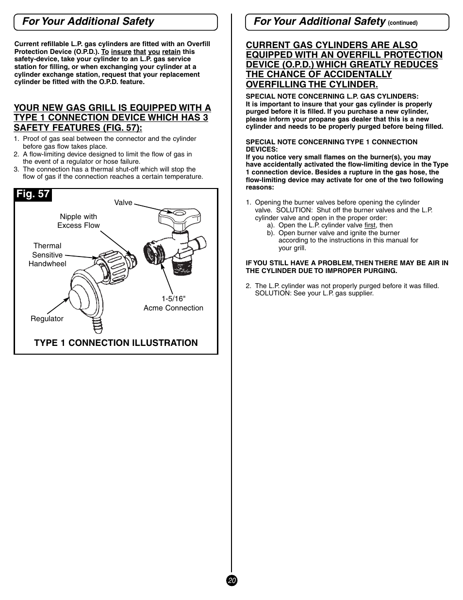 For your additional safety, Fig. 57 | Coleman 9998 Series User Manual | Page 20 / 24