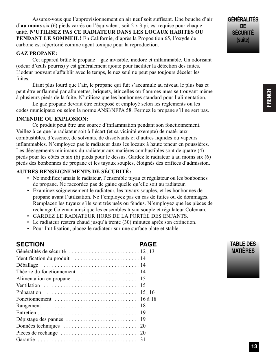 Coleman 5080A751 User Manual | Page 13 / 32