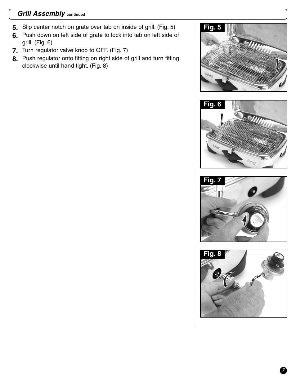 Coleman 9971-A50 User Manual | Page 7 / 16