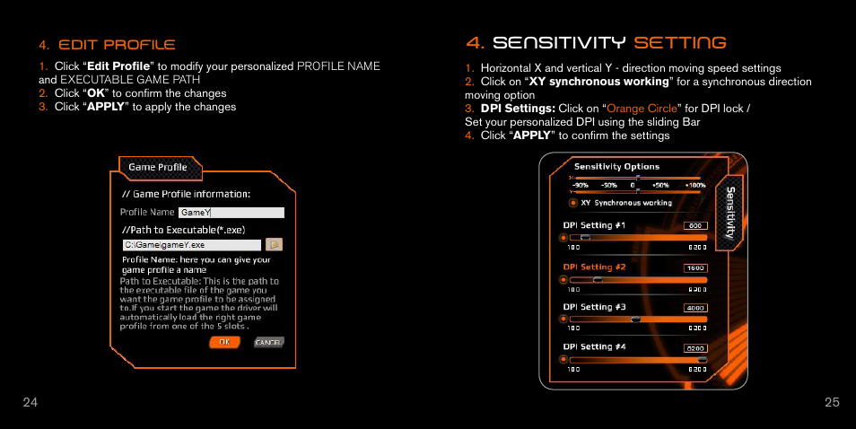 Sensitivity setting | Ozone Gaming Argon Ocelote World User Manual | Page 14 / 16