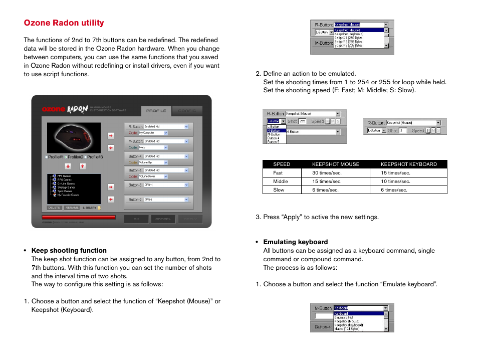 Ozone radon utility | Ozone Gaming Radon Opto User Manual | Page 4 / 9