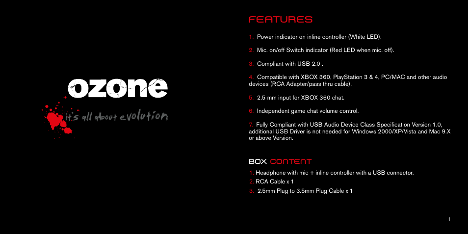 Evolution, It’s all about | Ozone Gaming Blast 4HX User Manual | Page 2 / 6