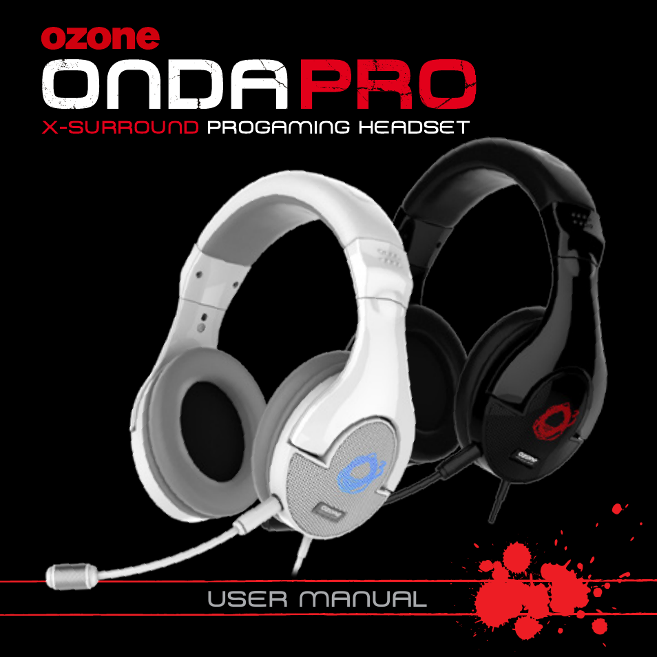 Ozone Gaming Onda PRO User Manual | 8 pages