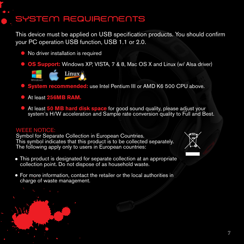Onda pro | Ozone Gaming Onda PRO User Manual | Page 7 / 8
