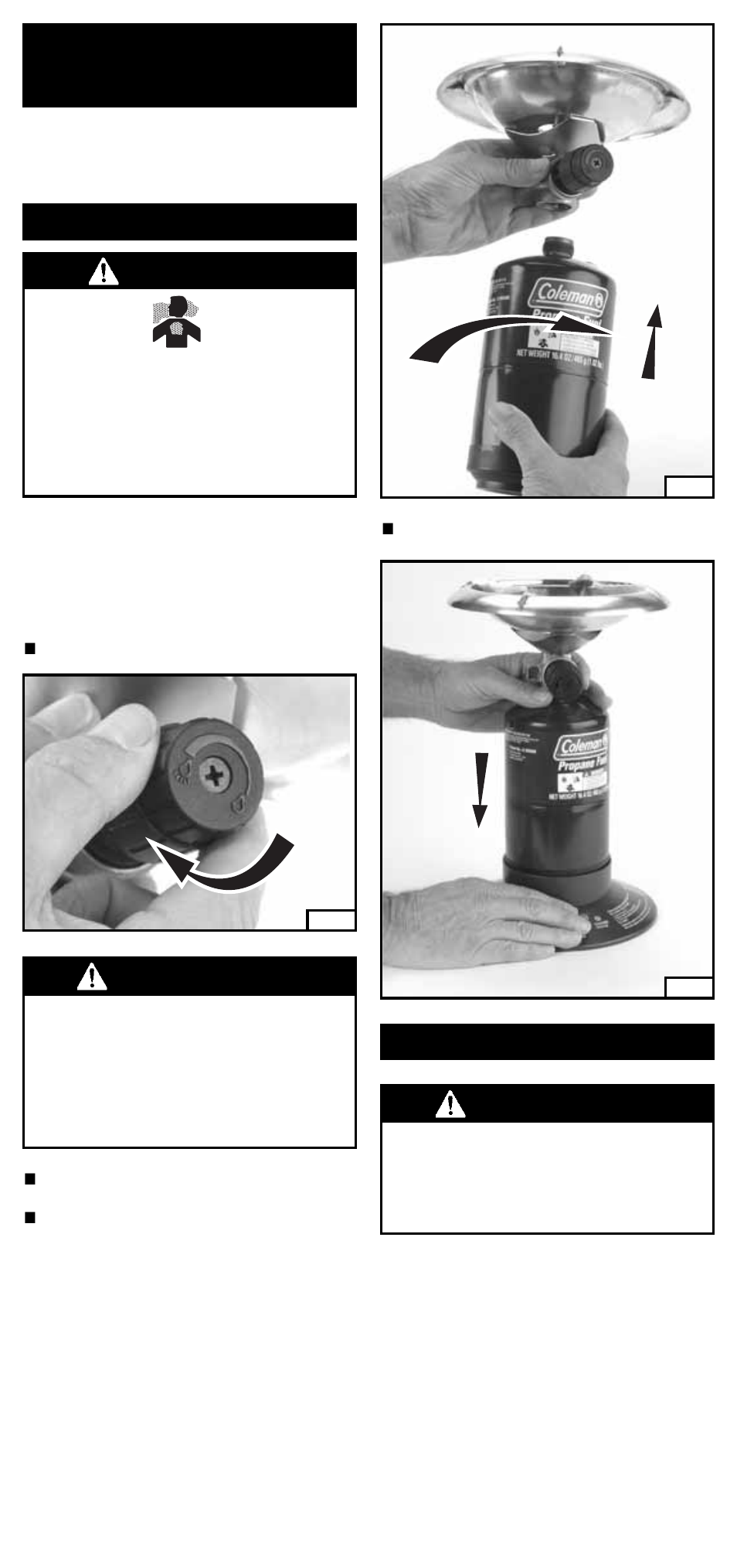 Danger, Caution, Warning | Leak check, English-3 | Coleman 5432A Series User Manual | Page 4 / 24