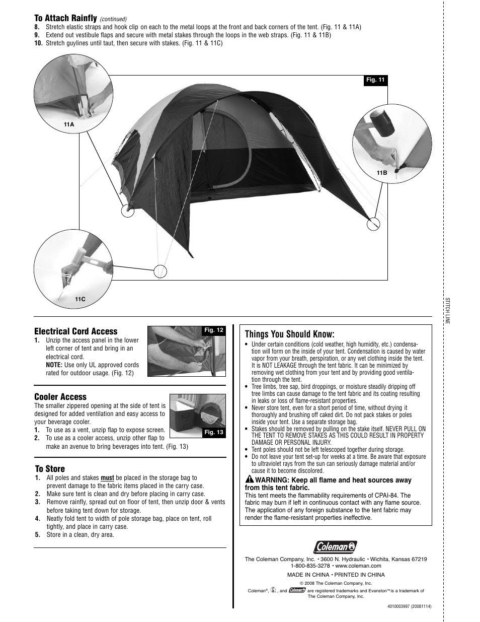 Things you should know, Cooler access, Electrical cord access | Coleman 2000001589 User Manual | Page 2 / 2