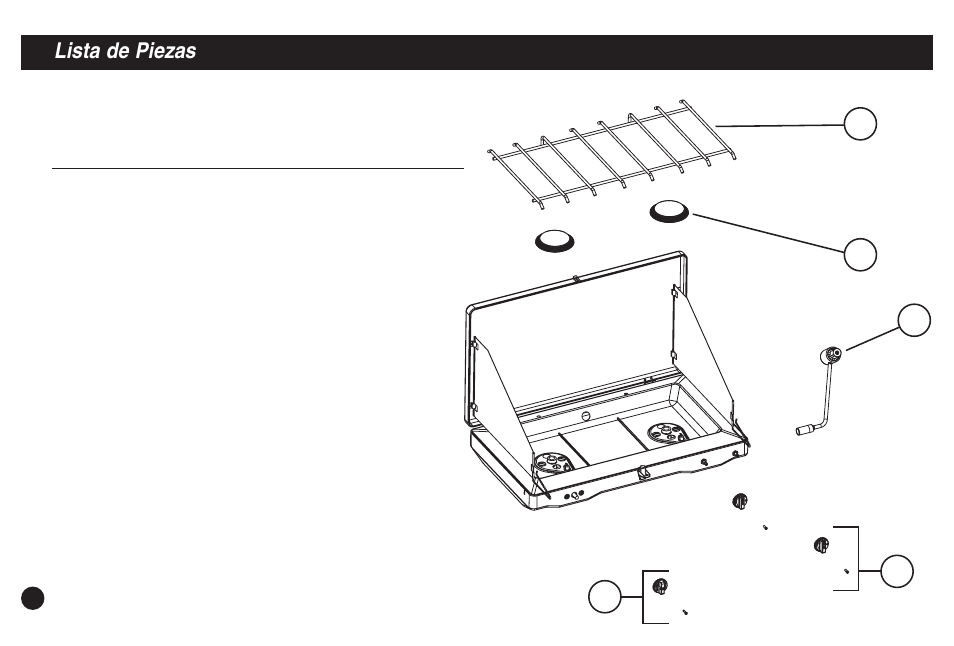 Lista de piezas | Coleman 5430E User Manual | Page 28 / 32