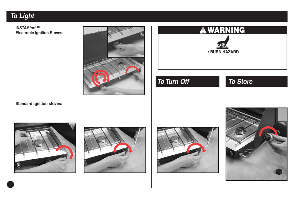 Warning | Coleman 5430E User Manual | Page 6 / 32