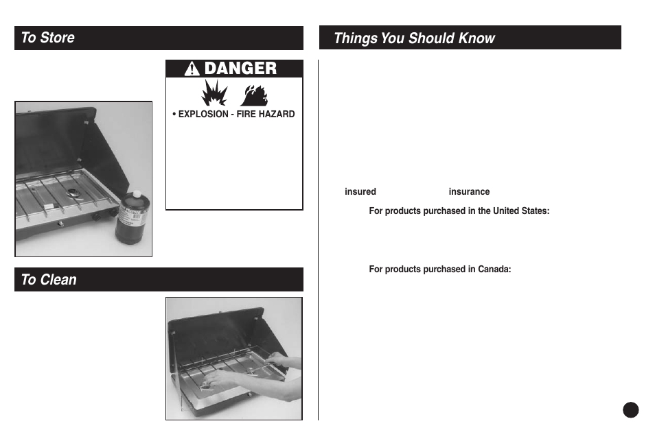 Danger | Coleman 5430E User Manual | Page 7 / 32