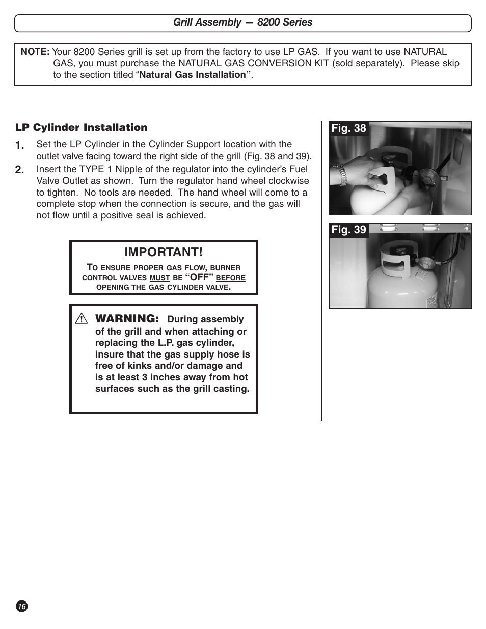 Important | Coleman 9992-644 User Manual | Page 16 / 32