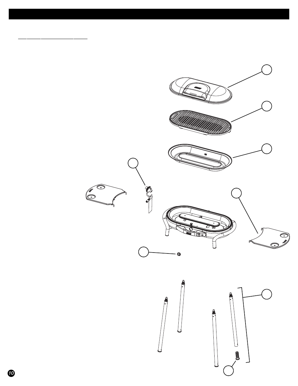 Replacement parts, Parts list | Coleman 9944 User Manual | Page 10 / 40