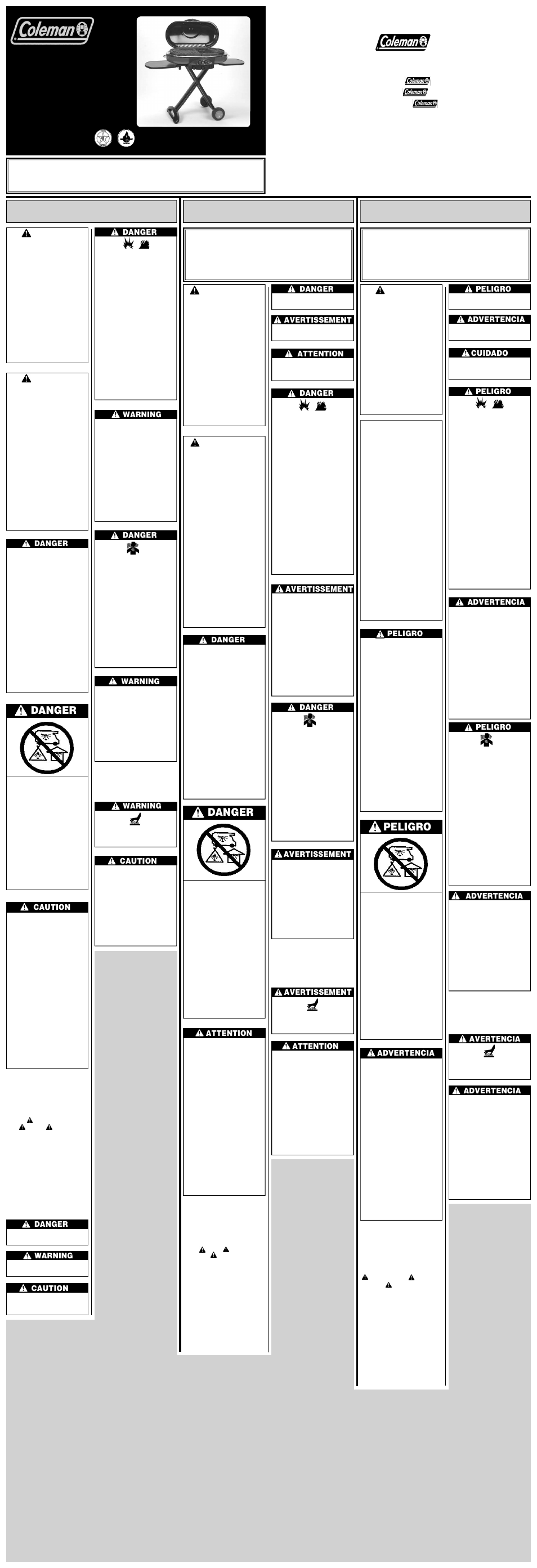 Coleman 9949 Series User Manual | 2 pages