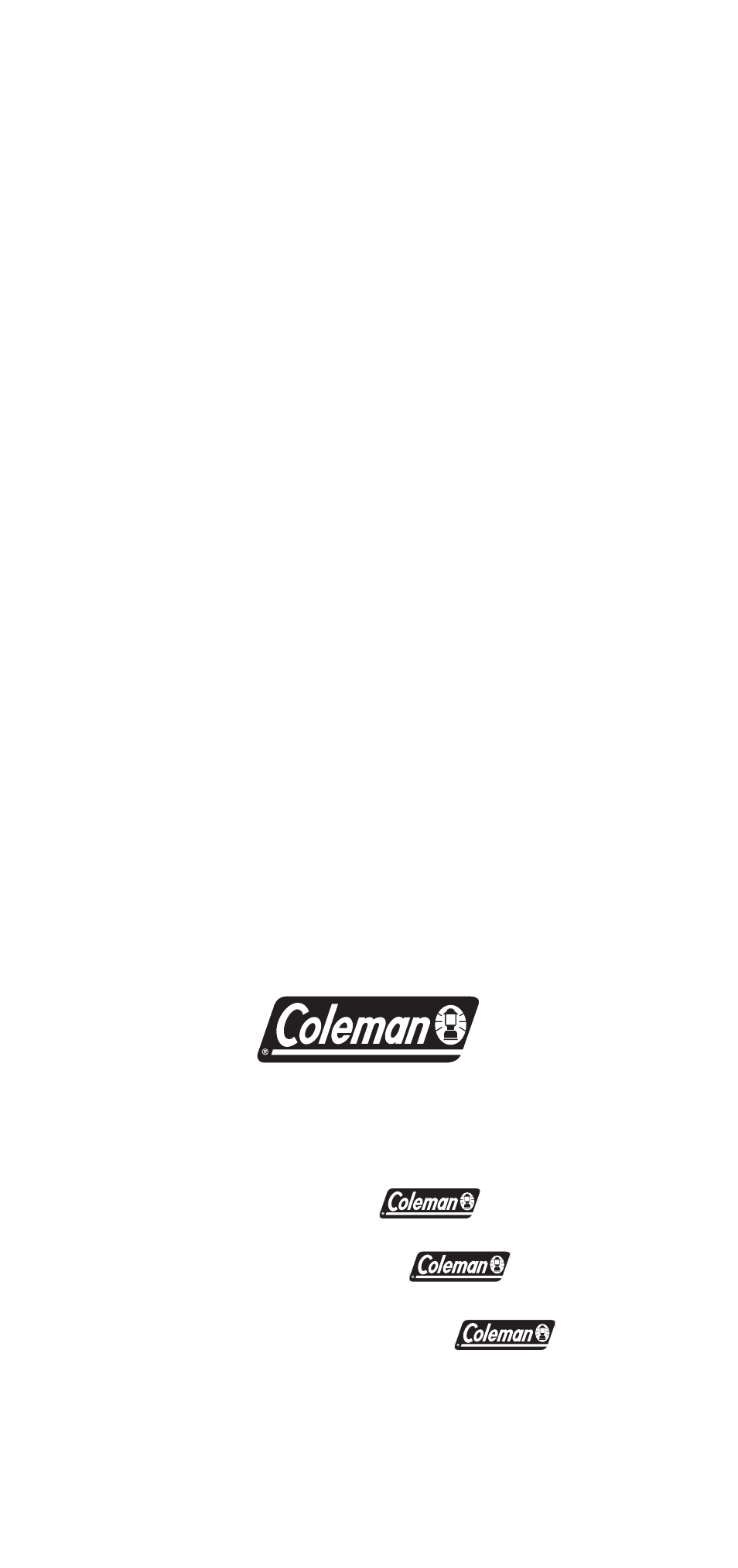 Coleman 2600 Series User Manual | Page 28 / 28