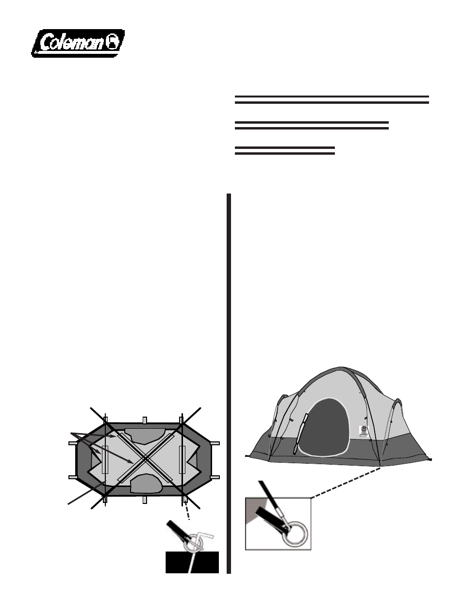 Coleman EAGLE ROCK 9277F950 User Manual | 2 pages