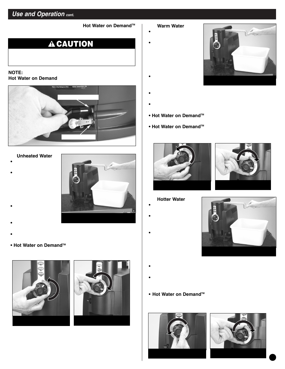 Caution, Use and operation | Coleman 2300-700 User Manual | Page 7 / 12