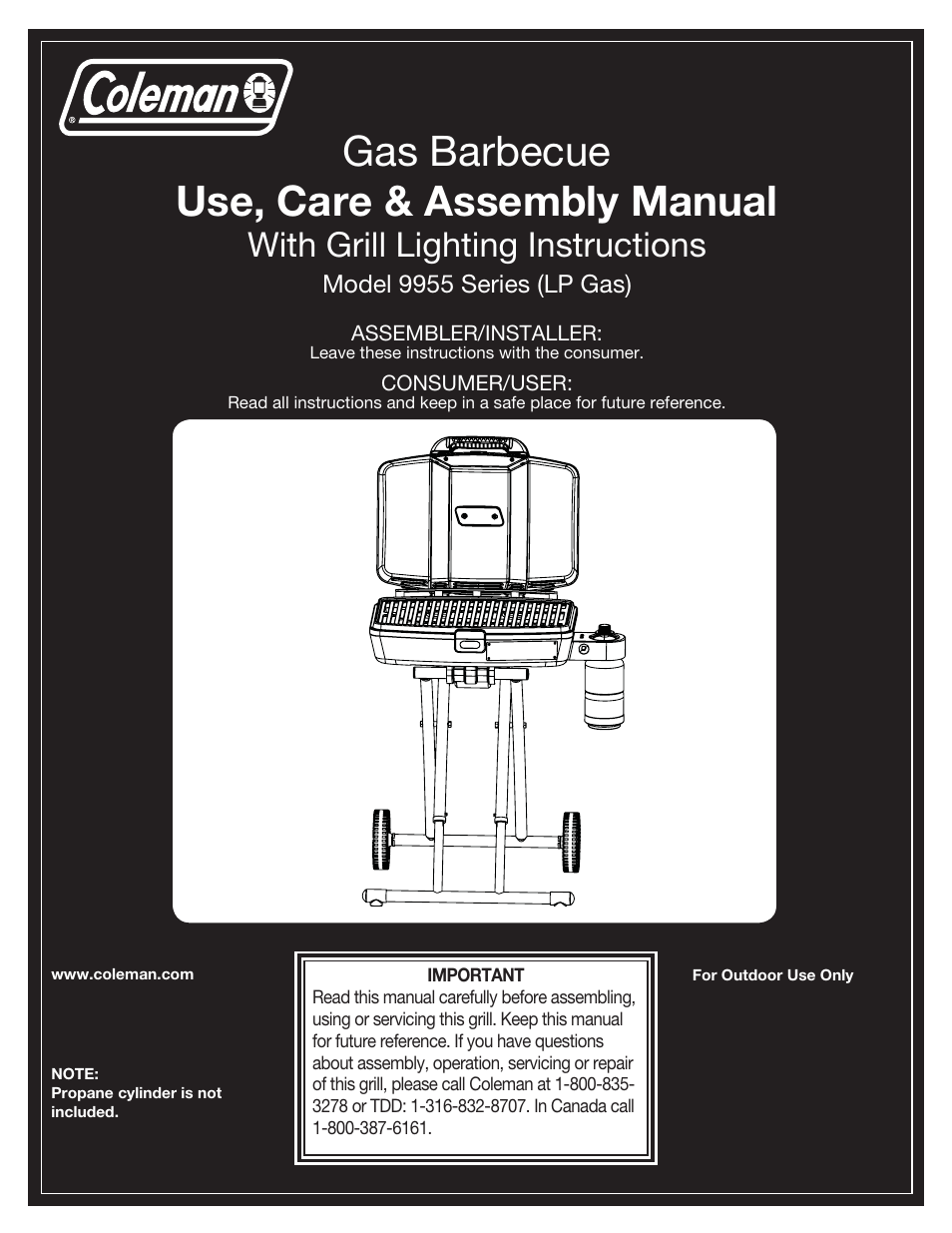 Coleman 9955 User Manual | 44 pages