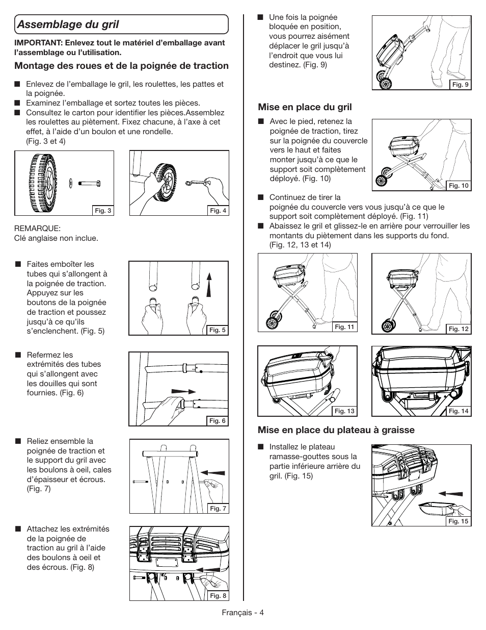 Assemblage du gril | Coleman 9955 User Manual | Page 21 / 44