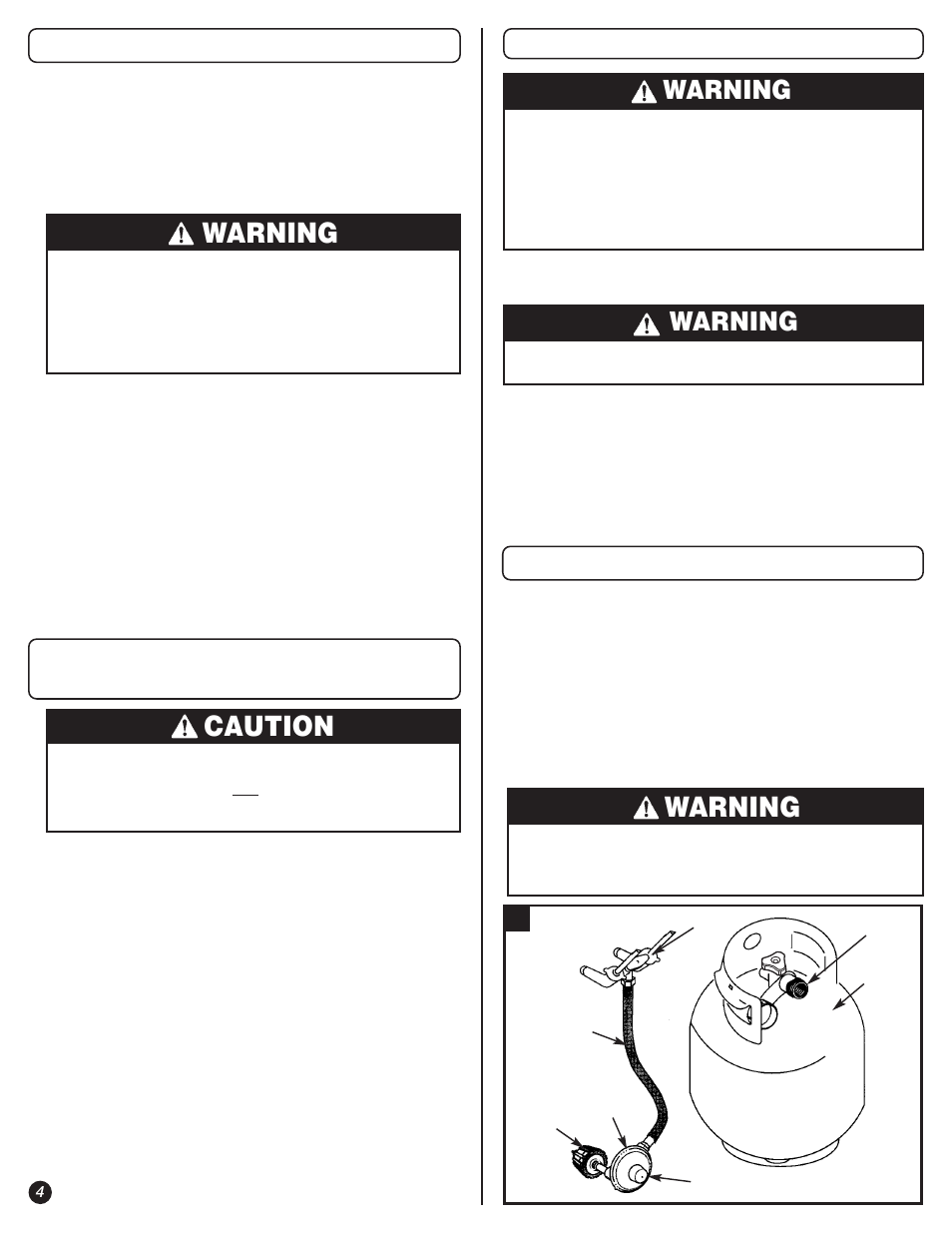 Warning, Caution | Coleman 9947A726 User Manual | Page 4 / 20