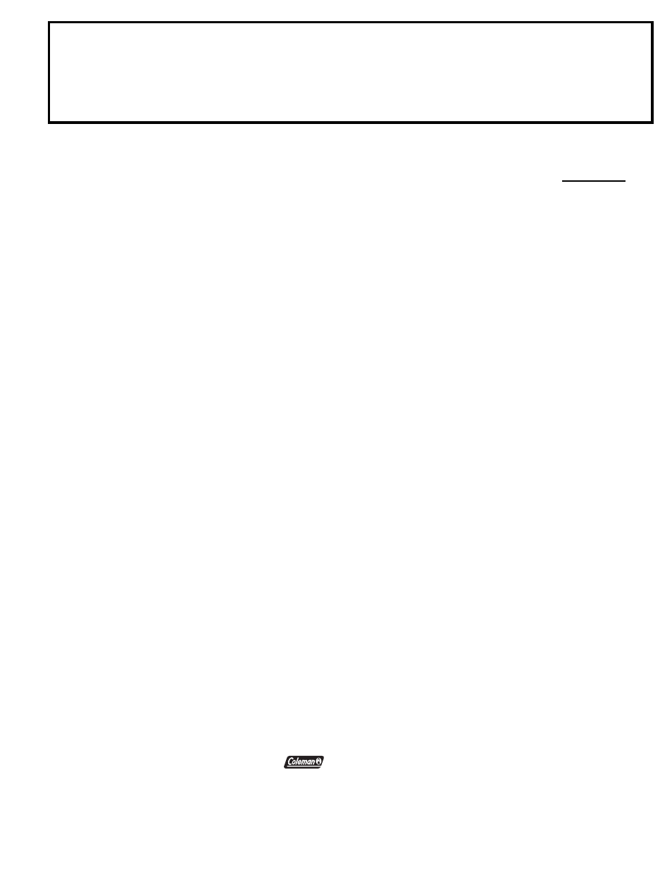 Heater manual table of contents, For repair or replacement of: page | Coleman 5040 User Manual | Page 3 / 11