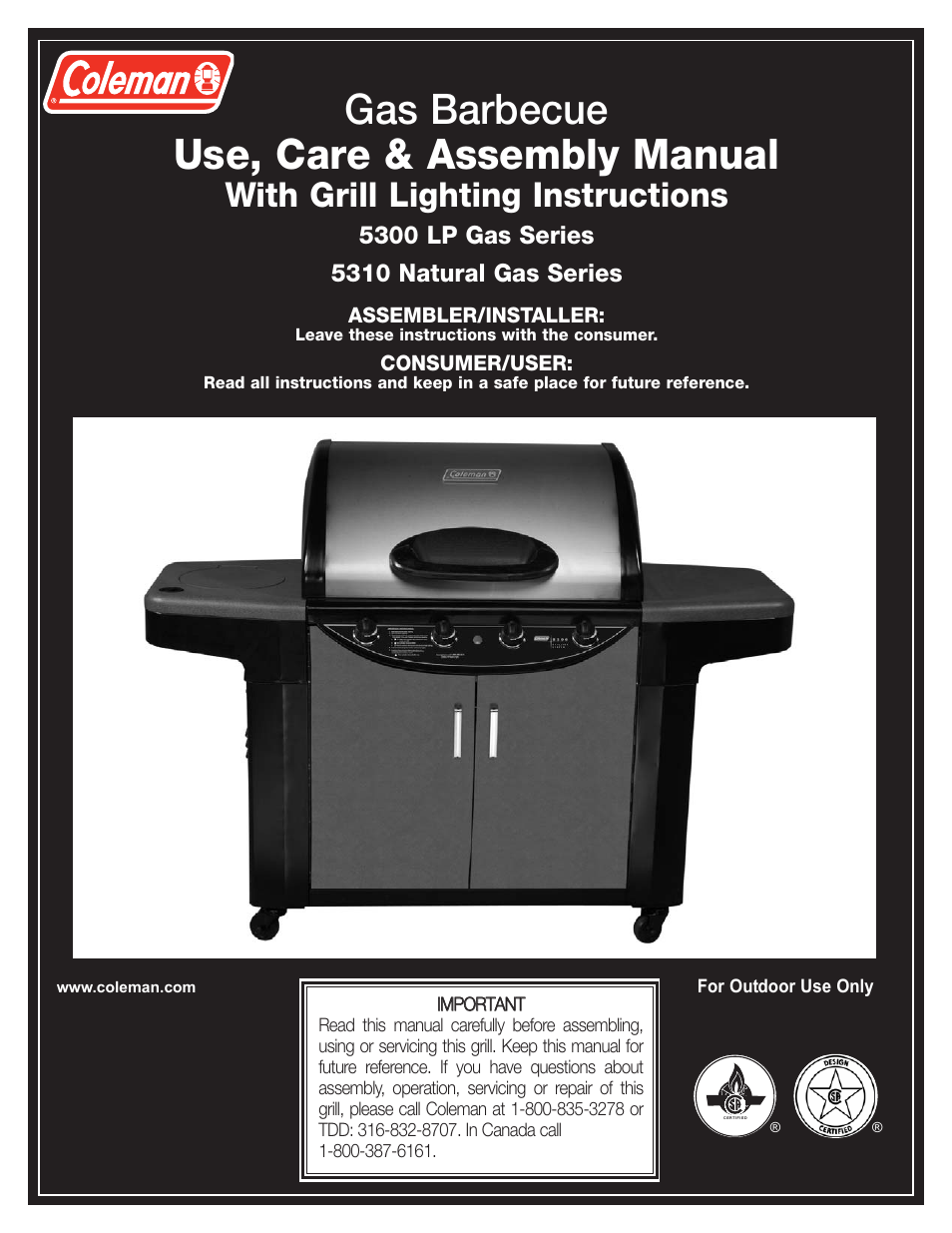 Coleman 5310 User Manual | 40 pages