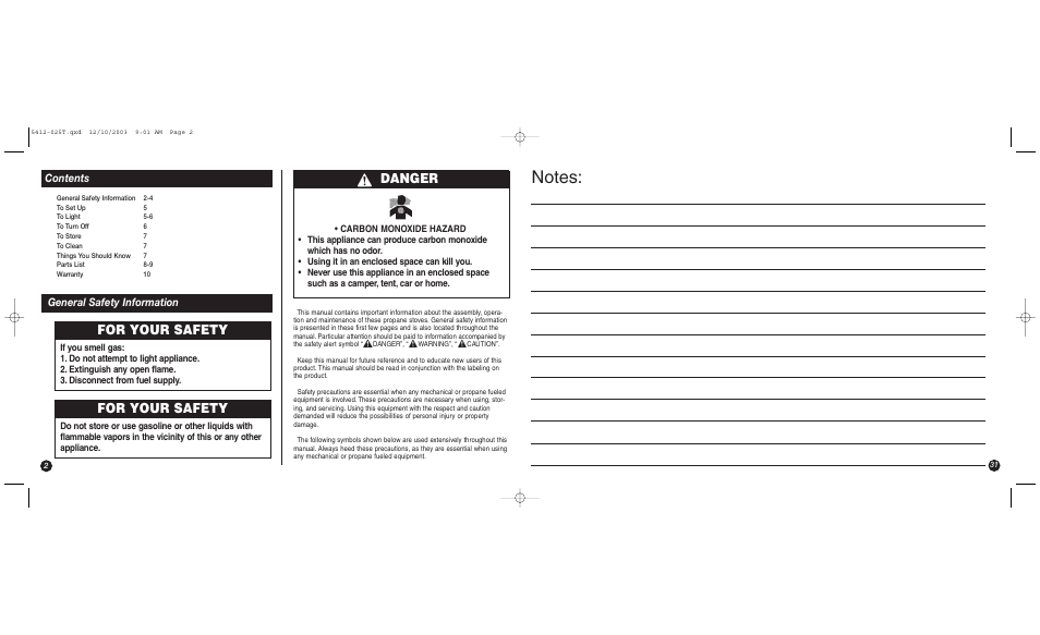 Coleman 5412 Series User Manual | Page 2 / 16